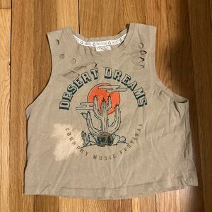 Unlisted Tan Desert Dreams Crop Top